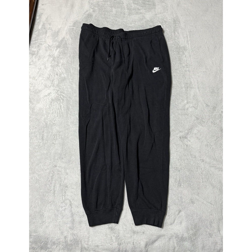 Nike Sportswear NSW Club Fleece Joggers Sweatpants Womens XL Black Tapered‎ Leg